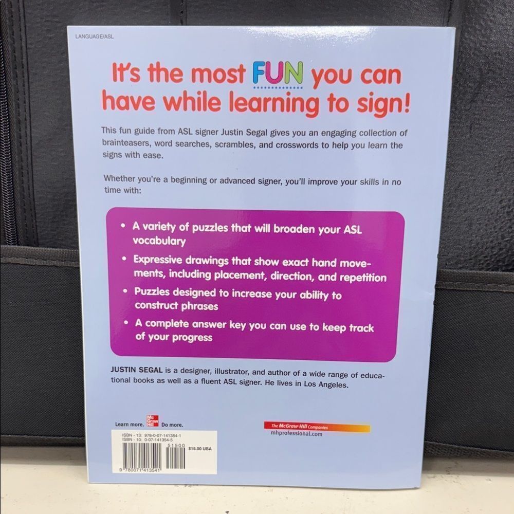 American Sign Language Puzzle Book Volume 1 - Picture 2 of 3